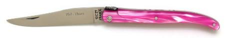 Couteau de poche artisanal rose