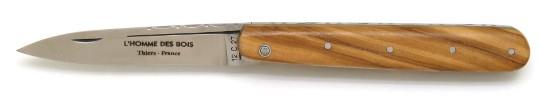 couteau de poche Le rouennais en bois d'olivier