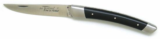 Couteau artisanal le thiers® par le fidèle en bois d'ébène