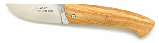 Couteau LE THIERS® de chasse en bois d'olivier