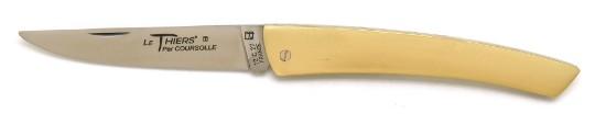 Vrai couteau LE THIERS® parCoursolle lame inox en laiton