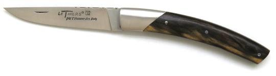 Couteau de poche LE THIERS® manche en bois d'ébène du Laos