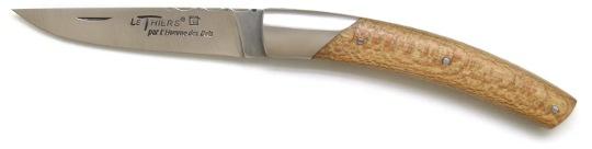 Couteau de poche LE THIERS® inox en platane