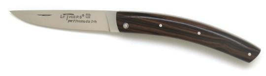 Couteau de poche pliant Le Thiers® en bois d'ébène de Macassar