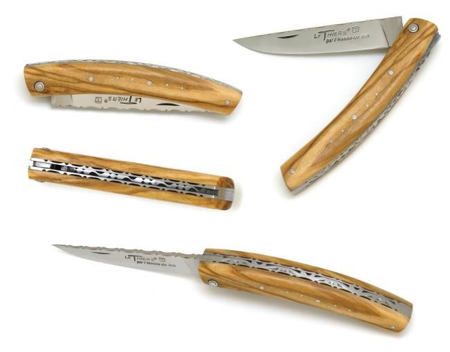 Couteau d'office 10cm Le Thiers® lame satinée manche olivier