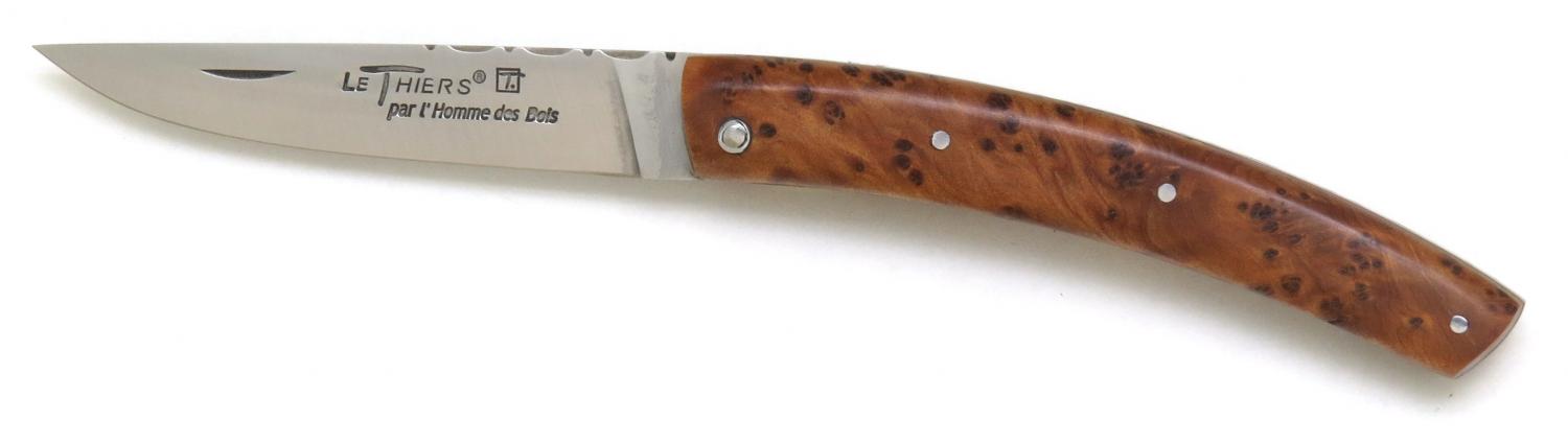 Couteau pliant en bois de thuya Le Thiers®
