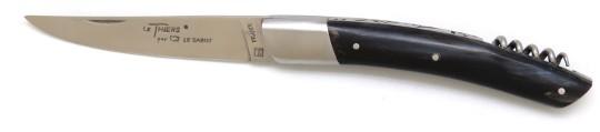 Couteau en corne le thiers® avec tire bouchon