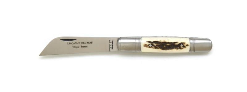 Couteau Le tonneau manche en bois de cerf