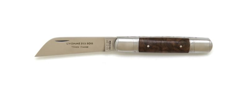 Couteau de poche artisanal Le Tonneau en noyer