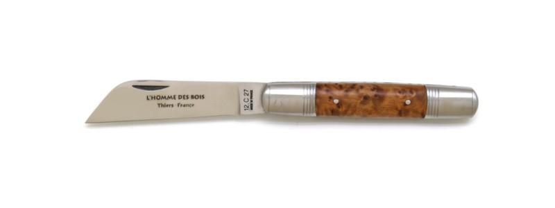 Couteau artisanal français Le Tonneau en bois de thuya
