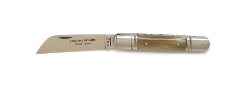 Couteau de poche Tonneau en  corne blonde