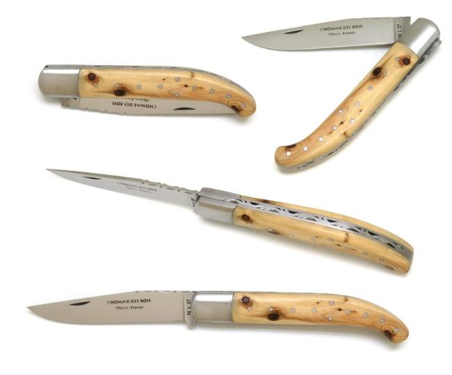COUTEAU YATAGAN BASQUE EN GENEVRIER MANCHE 12,5 CM - GAMME ELEGANCE