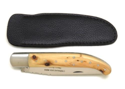 COUTEAU YATAGAN BASQUE EN GENEVRIER MANCHE 12,5 CM - GAMME ELEGANCE