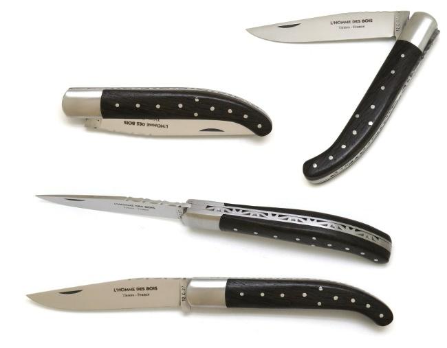 COUTEAU YATAGAN BASQUE EN MORTA - THIERS  MANCHE 12,5 CM - GAMME ELEGANCE