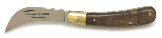 Serpette en noyer d'artisan coutelier