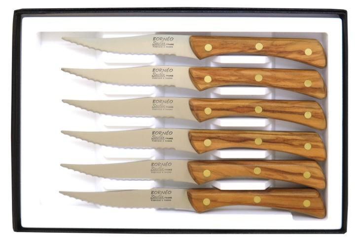 Pro - Coffret 6 couteaux steak lame dentée