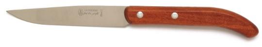 Couteau steak sans dents en bois de sapelli