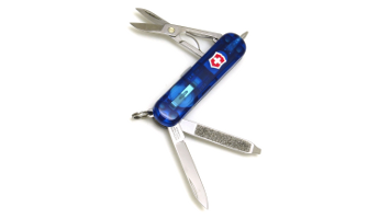 Couteau suisse signature lite bleu translucide