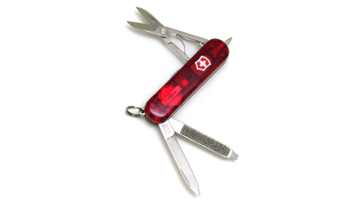Couteau Suisse signature lite rouge translucide