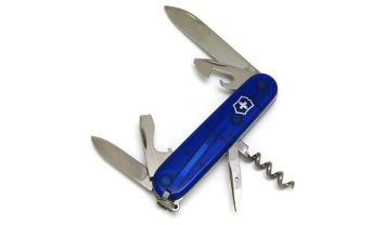 Couteau Suisse Victorinox Spartan manche bleu translucide