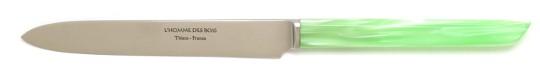 Couteau de table manche couleur vert anis