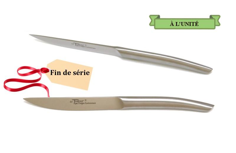 Couteau de table LE THIERS® monobloc inox brossé Couteau de table LE THIERS® monobloc inox brossé