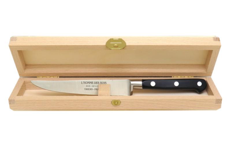 Couteau steak forgé manche noir Couteau steak forgé manche noir
