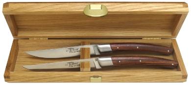 Coffret de 2 couteaux Le Thiers® en bois de violette