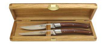 Coffret de 2 couteaux le thiers® en bois de violette