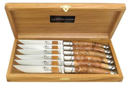 Couteau Coffret de 8 LE THIERS® Table bois divers PONSON Couteliers