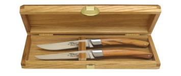 Coffret de couteaux de table  LE THIERS® en olivier