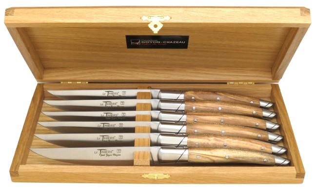 Couteau Coffret de 8 LE THIERS® Table bois divers PONSON Couteliers