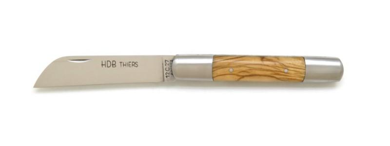 Couteau Tonneau origine Thiers en bois d'olivier