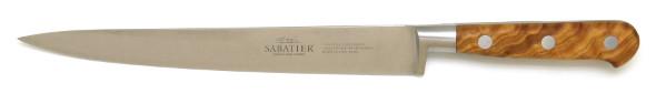 Couteau tranchelard sabatier en bois 'olivier