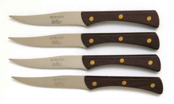 Couteaux steak manche palissandre