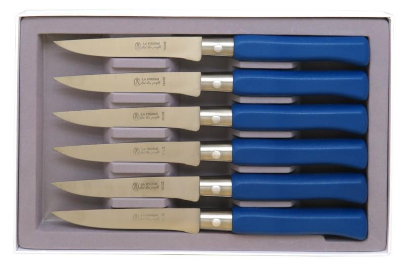 Couteaux de table Country bleus