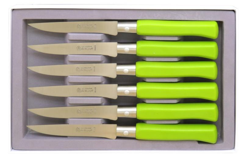 Couteaux de table Country manche vert anis