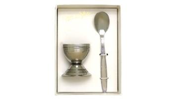Coquetier et cuillère inox