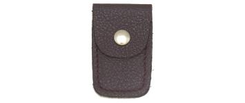 Etui cuir bordeaux pour ciseaux pliants