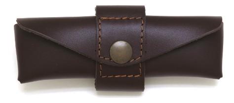 Benoit l'Artisan  Etui en cuir doublé marron clair, pour couteau