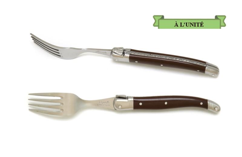 Fourchette de table laguiole  chocolat