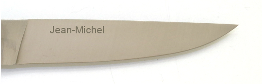 Gravure pour couteau personnalisé