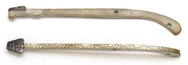 RESSORT INOX GUILLOCHE AVEC MOUCHE SOUDEE  POUR COUTEAU DE POCHE LAGUIOLE 10  CM - 1P