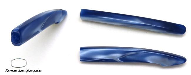 MANCHE COULEUR BLEU OCEAN POUR COUTEAU DE TABLE MANCHE CAPUCIN EN RESINE - DEMI-FRANCAIS
