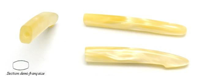 MANCHE COULEUR CHAMPAGNE POUR COUTEAU DE TABLE MANCHE CAPUCIN EN RESIN - DEMI-FRANCAIS