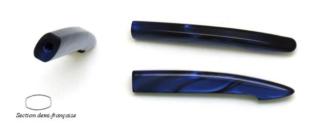 MANCHE COULEUR BLEU POUR COUTEAU DE TABLE MANCHE CAPUCIN EN RESINE - DEMI-FRANCAIS