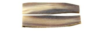 Manche pour couteau en corne blonde jaspée