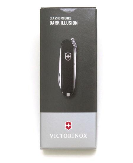 ONGLIER SUISSE VICTORINOX CLASSIC SD DARK ILLUSION MODELE 0.6223.3G - CANIF ONGLIER 58 MM NOIR