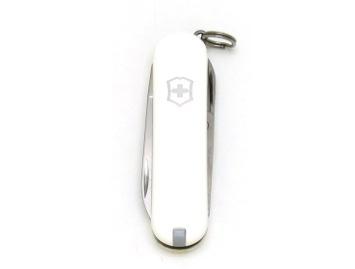 ONGLIER SUISSE VICTORINOX CLASSIC SD FALLING SNOW MODELE 0.6223.7G - CANIF ONGLIER 58 MM BLANC