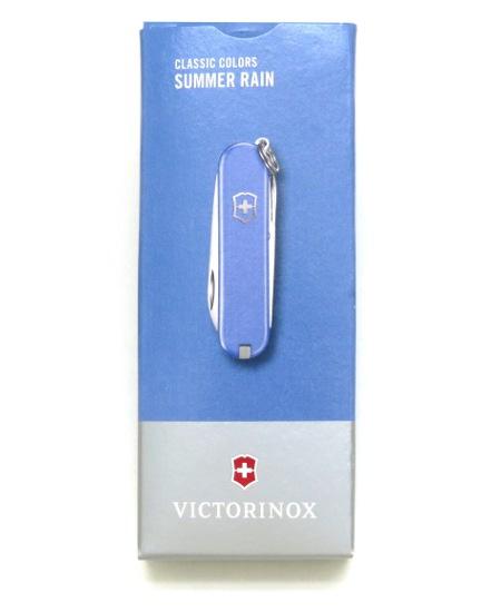 ONGLIER SUISSE VICTORINOX CLASSIC SD SUMMER RAIN MODELE 0.6223.28G - CANIF ONGLIER 58 MM BLEU